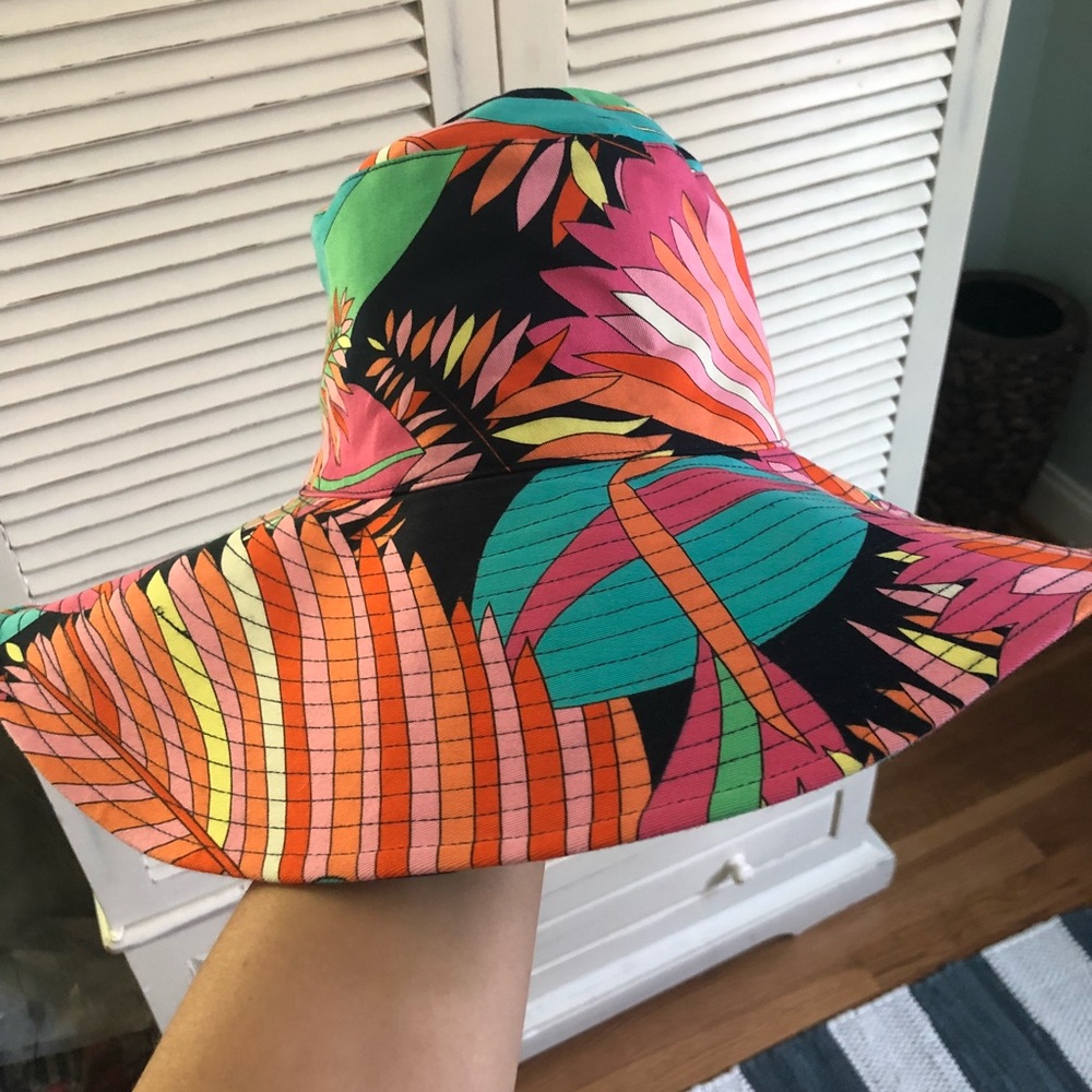 Trina Turk Sun Hat Brand New, Printed, Wide Brim